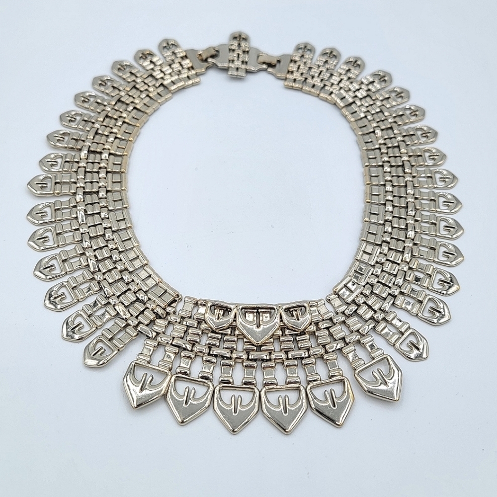 Stella & Dot Fatima Elegant Silvertone Necklace